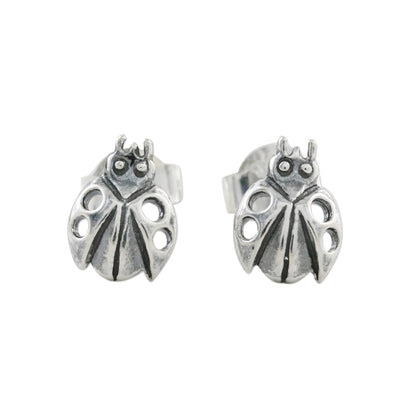 Delightful Ladybugs Sterling Silver Ladybug Stud Earrings from Thailand