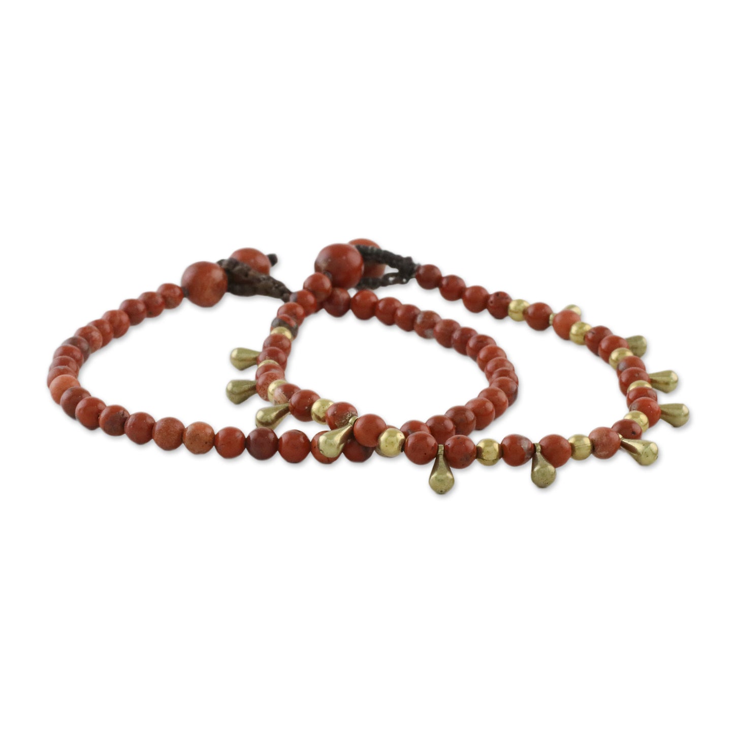 Beautiful Forever Jasper Beaded Bracelets from Thailand (Pair)