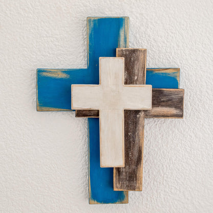 Trinity Handmade Trinity Wall Cross Crafted in Guatemala