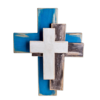 Trinity Handmade Trinity Wall Cross Crafted in Guatemala