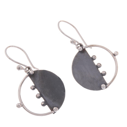 Modern Cosmos Sterling Silver Dangle Earrings