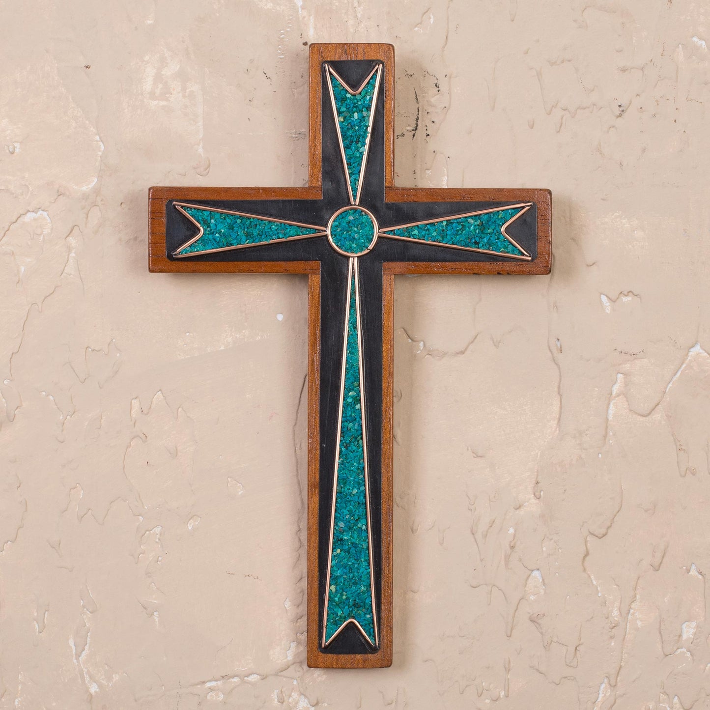 Dynamic Cross Bronze & Copper Wall Cross