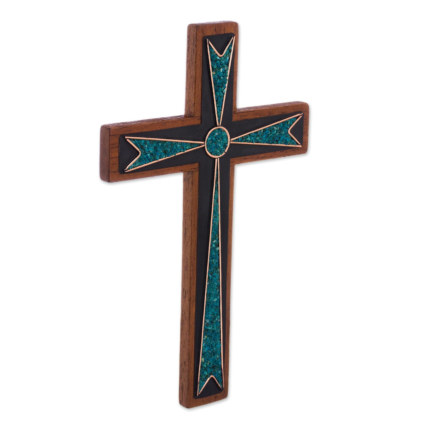 Dynamic Cross Bronze & Copper Wall Cross