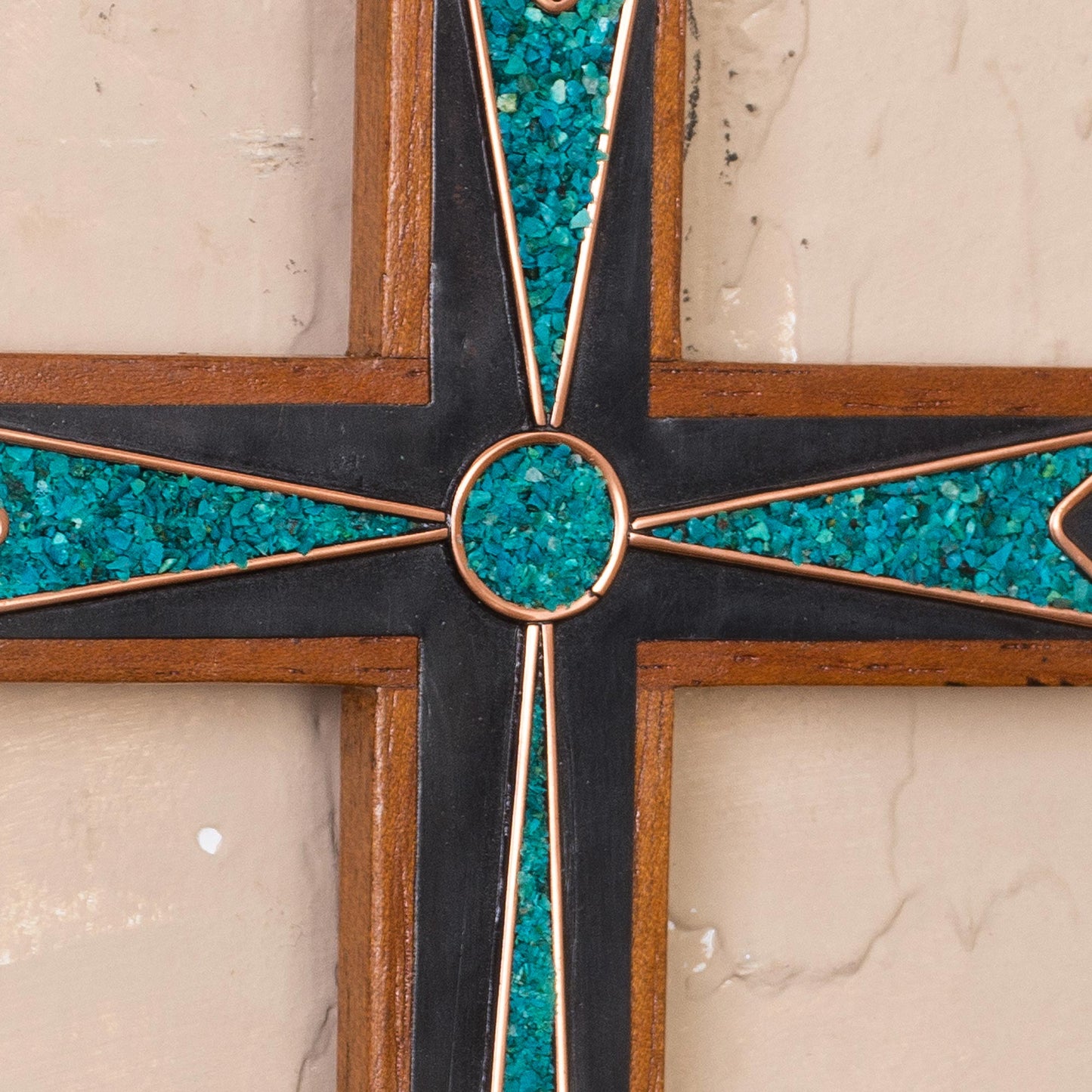 Dynamic Cross Bronze & Copper Wall Cross