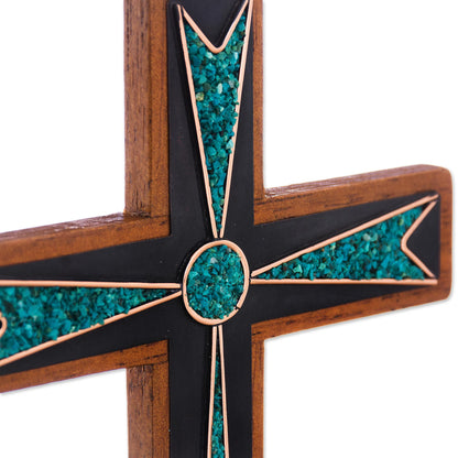 Dynamic Cross Bronze & Copper Wall Cross