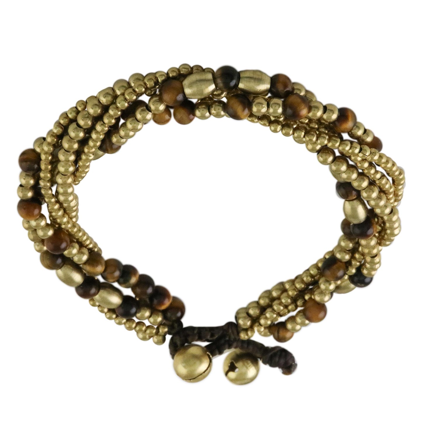 Elegant Celebration Tiger's Eye Adjustable Beaded Bracelet from Thailand