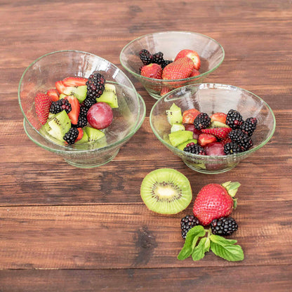 Sweet Moments Recycled Glass Clear Dessert Bowls from Guatemala (Set of 4)