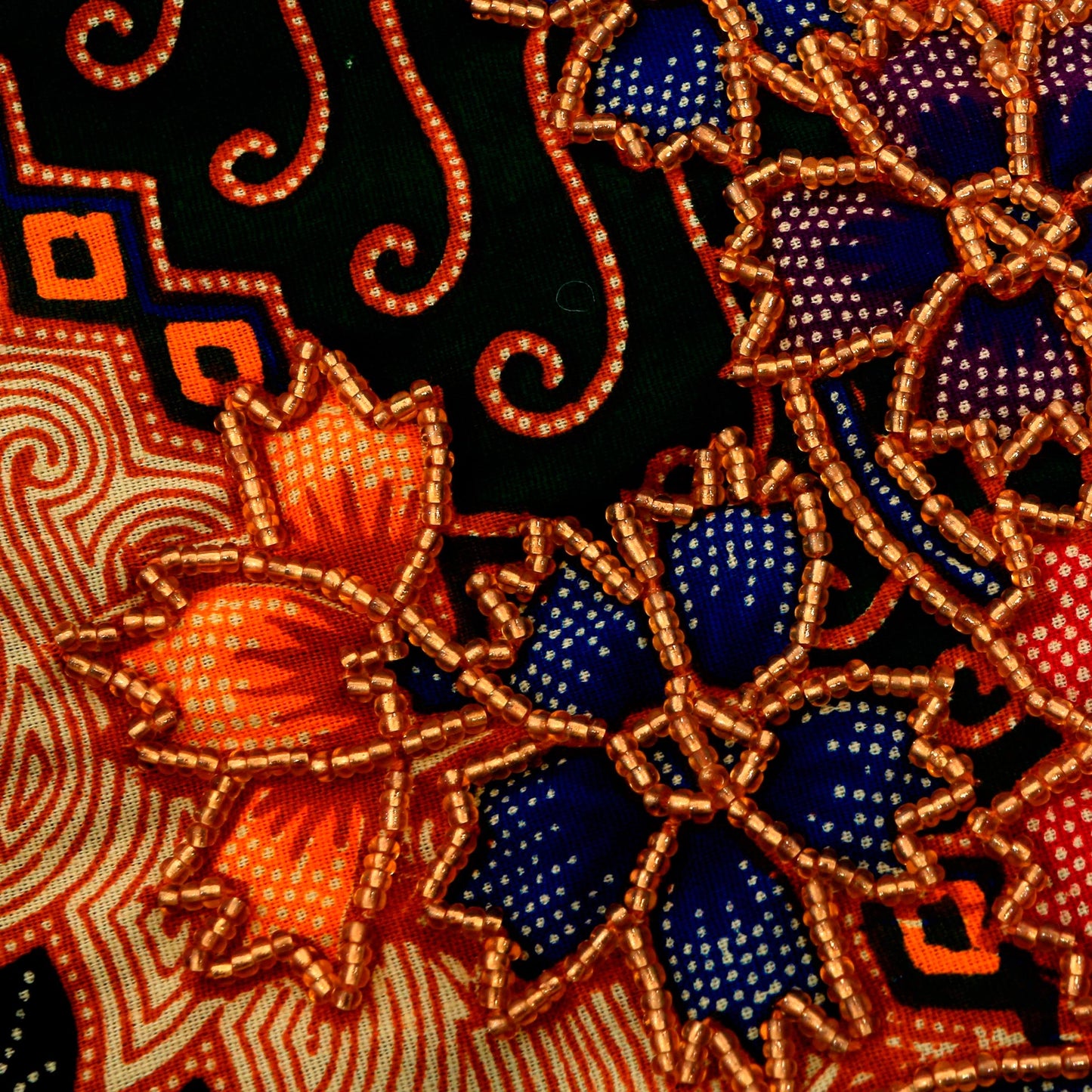 Parang Holiday Batik Cotton Stocking in Midnight from Bali