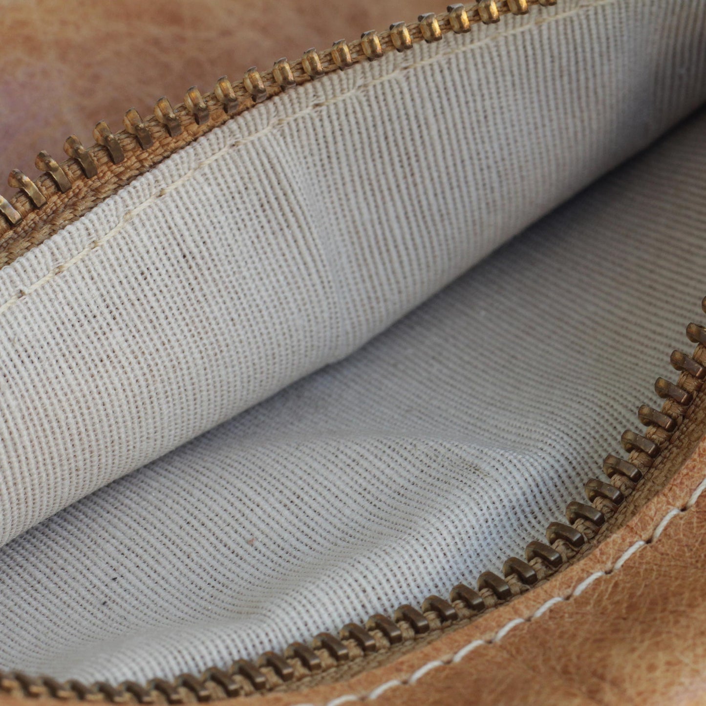 Ginger Sophistication Handcrafted Ginger Leather Wristlet from Brazil