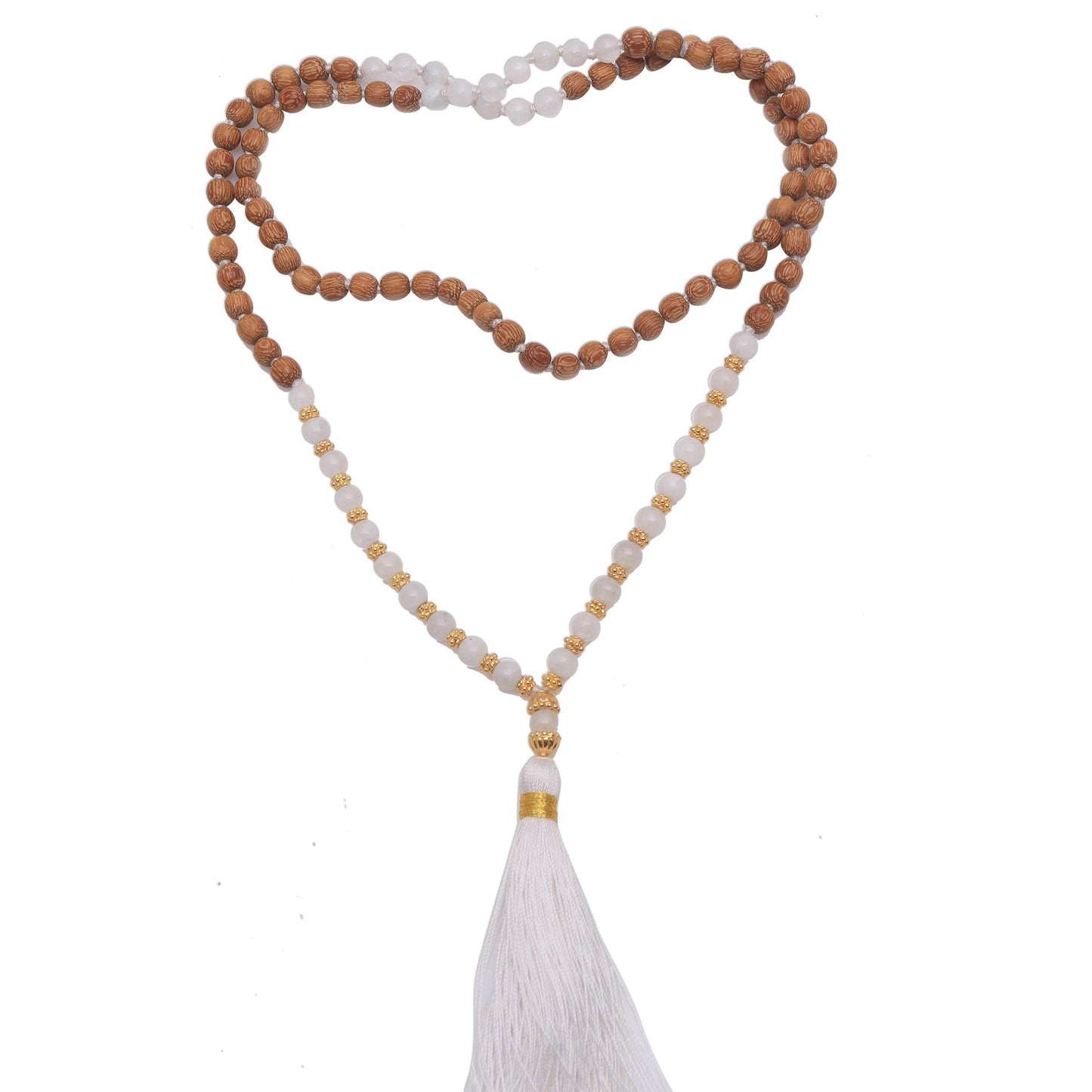 Batuan Harmony 22k Gold Plated Moonstone Beaded Necklace from Bali