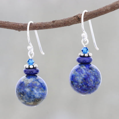 Global Wonder Lapis & Sterling Silver Beaded Earrings