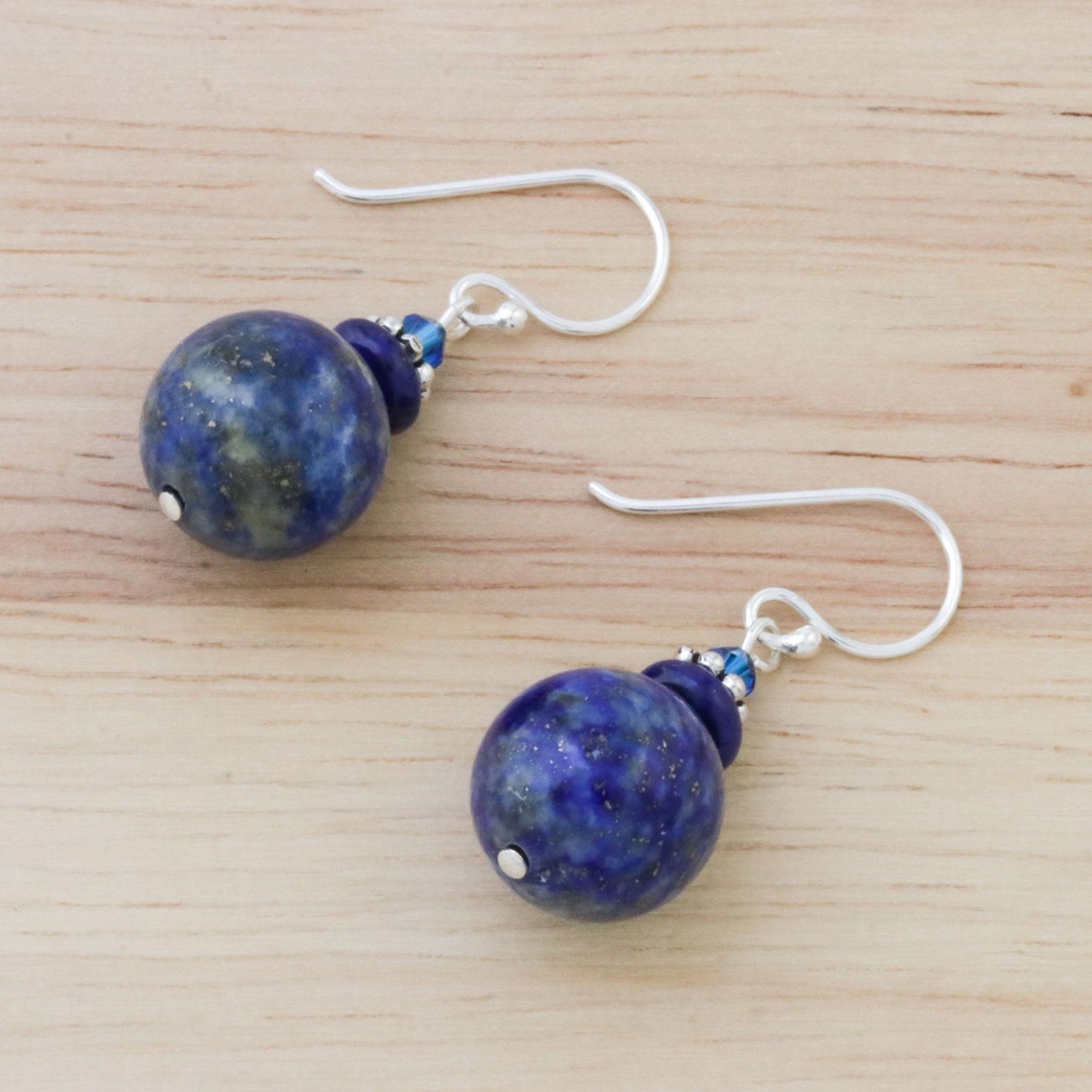 Global Wonder Lapis & Sterling Silver Beaded Earrings