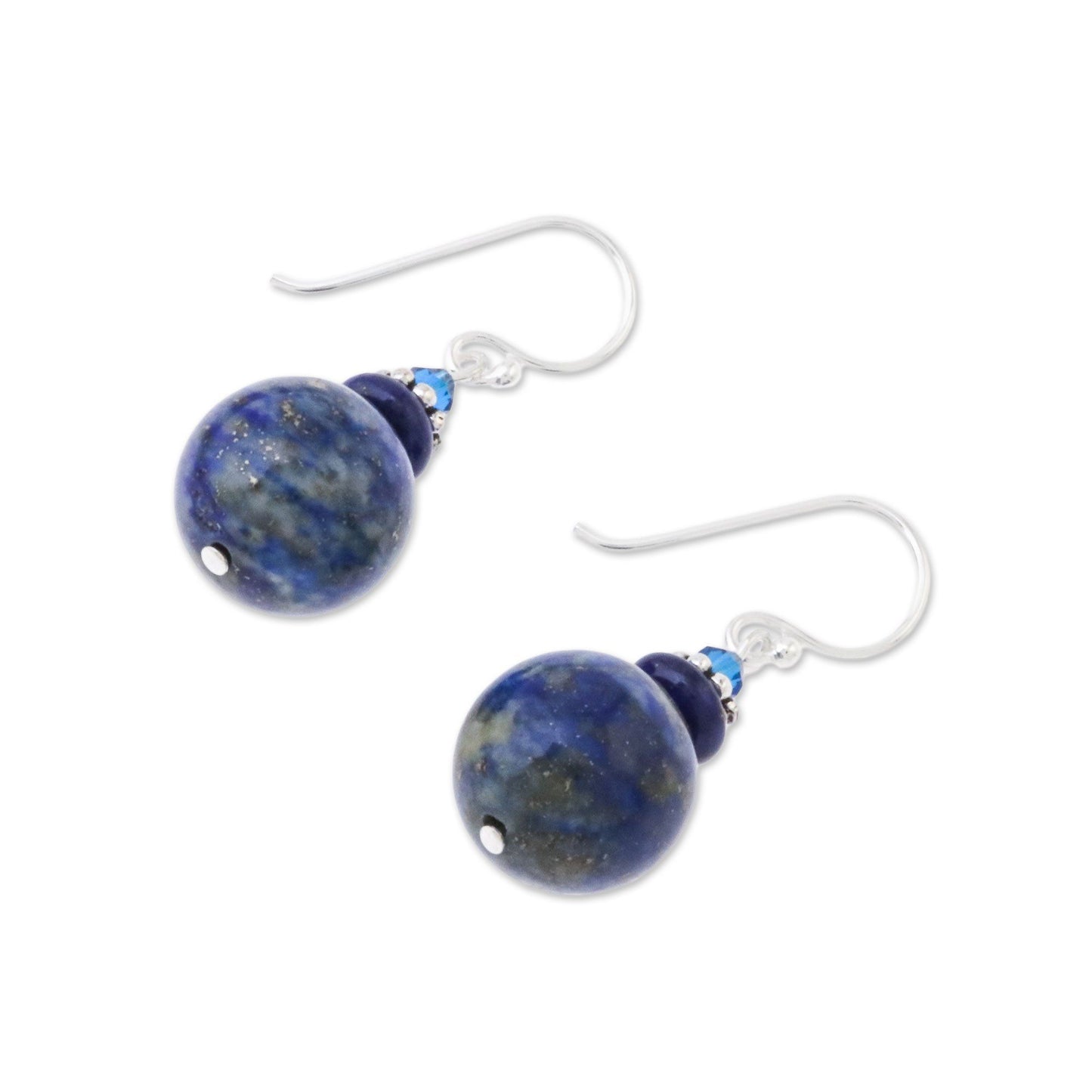 Global Wonder Lapis & Sterling Silver Beaded Earrings