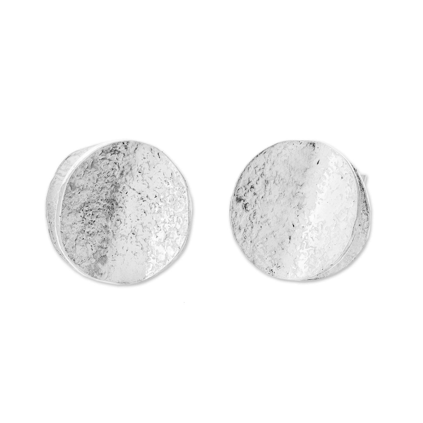 Magnetic Attraction Modern Sterling Silver Stud Earrings from Peru