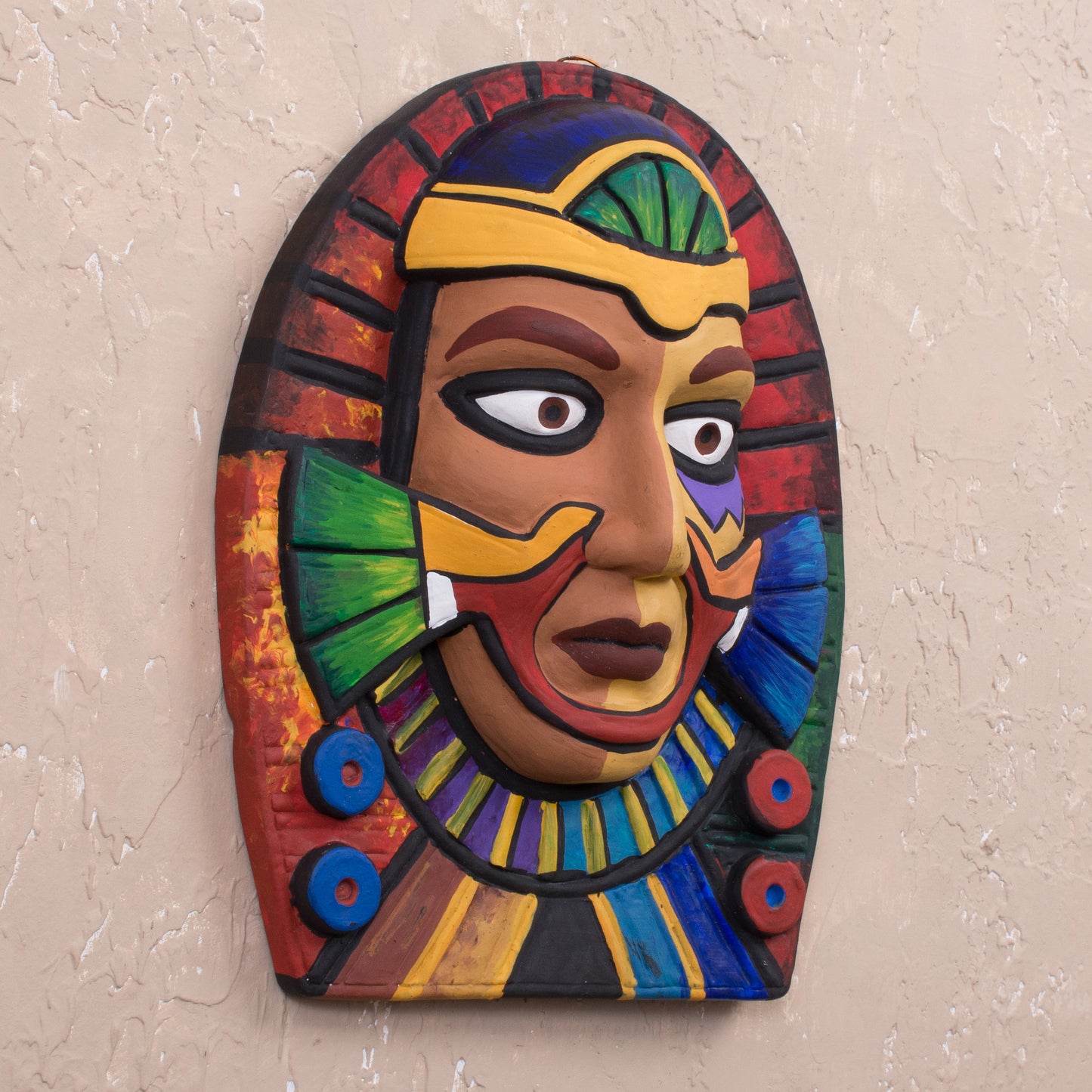 Noble Wari Handcrafted Ceramic Wari Culture Mask from Peru