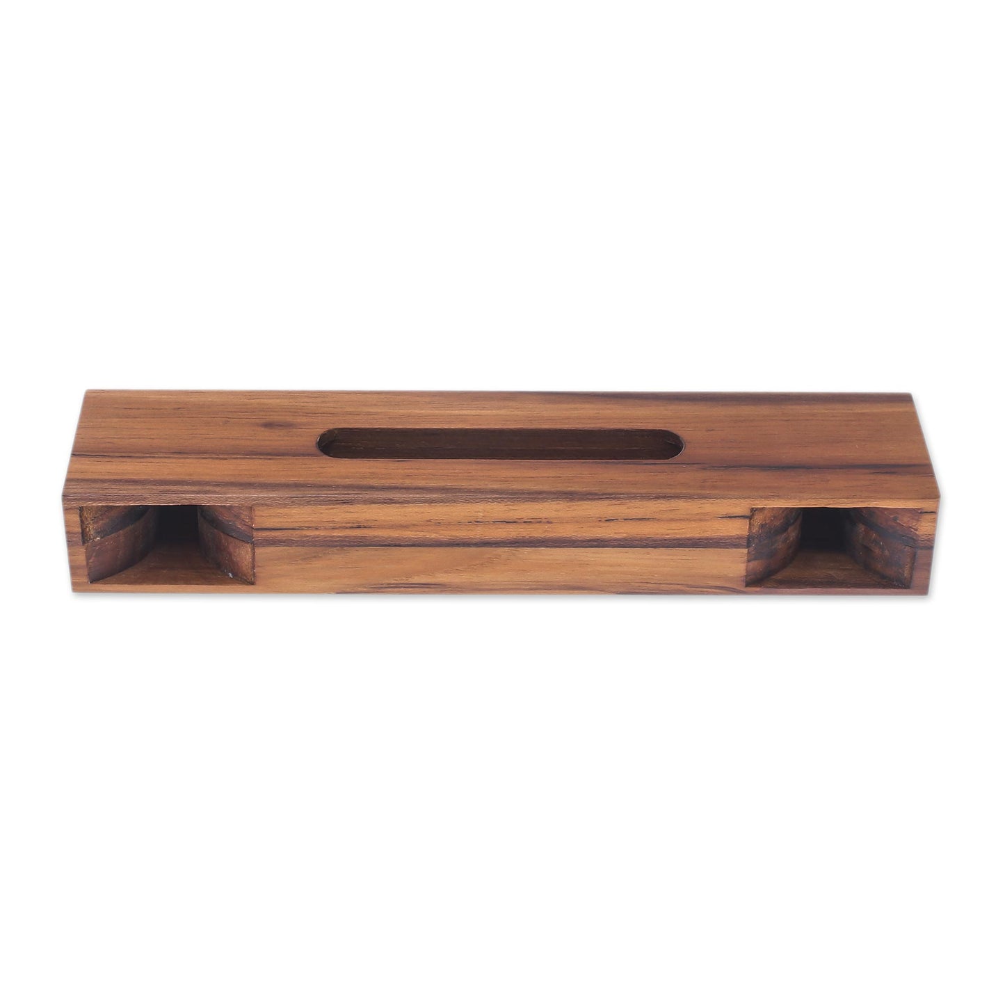 Teak Orchestra Rectangular Teak Wood Phone Speaker from Thailand