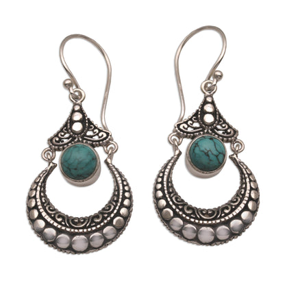 Elegant Crescents Magnesite Earrings