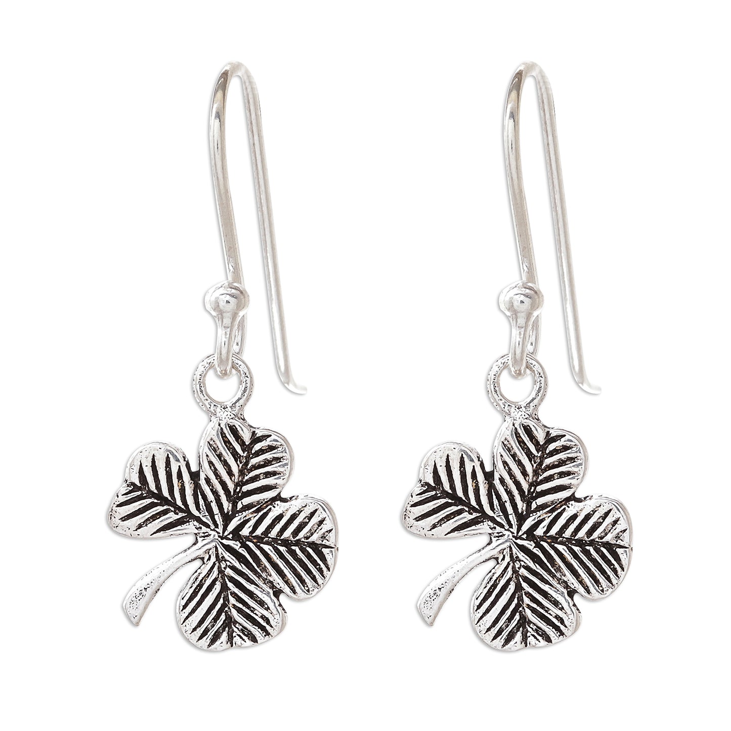 The Clover Sterling Silver Clover Dangle Earrings from Thailand