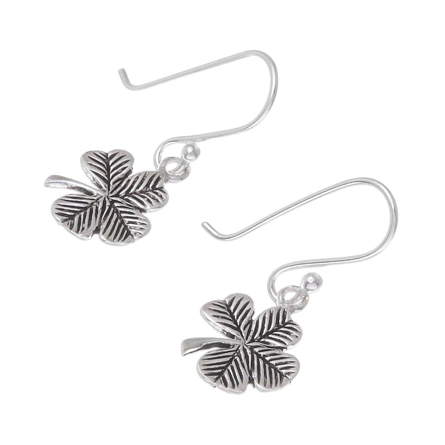 The Clover Sterling Silver Clover Dangle Earrings from Thailand