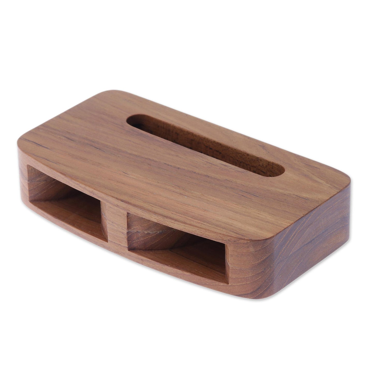 Teak Decibel Two-Horn Teak Wood Phone Speaker from Thailand