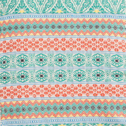 Guatemala is Family Handwoven Cotton Table Runner in Turquoise from Guatemala