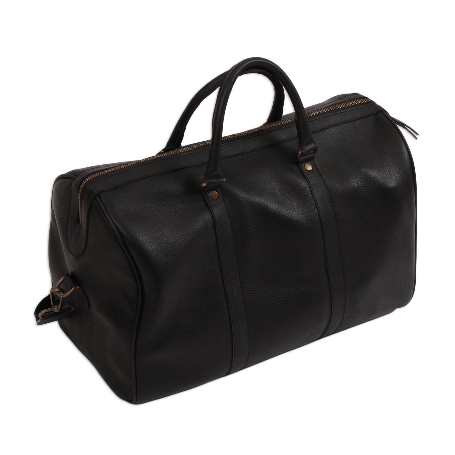 Ebony Traveler Handmade Leather Travel Bag in Ebony from Mexico