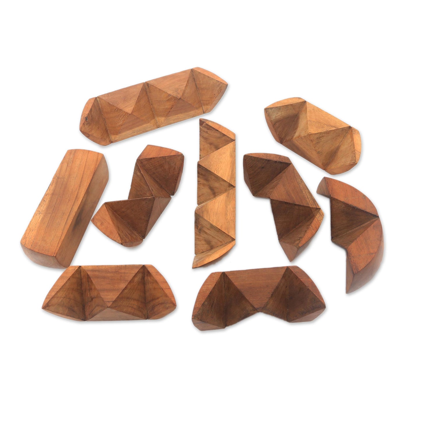 Magical Illusion Handcarved Teak Wood Puzzle from Java