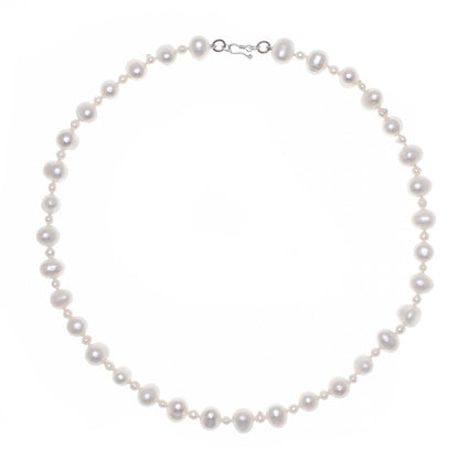 White Palace White Cultured Pearl Strand Necklace from Thailand