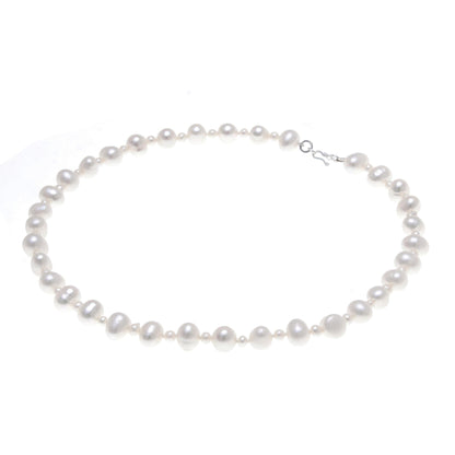 White Palace White Cultured Pearl Strand Necklace from Thailand