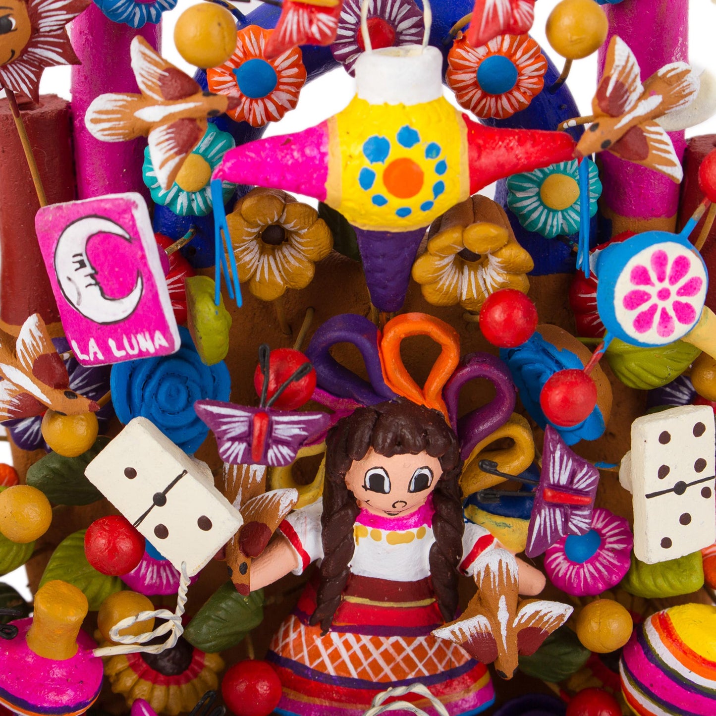 Mexican Toys Hand-Painted Toy-Themed Ceramic Sculpture from Mexico