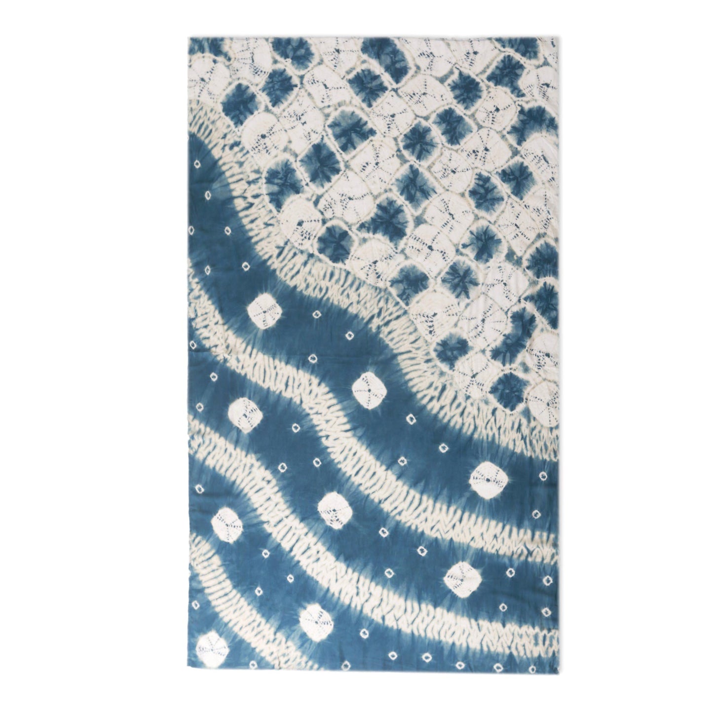 Toya Segara Bliss Wave Motif Tie-Dyed Rayon Sarong from Java