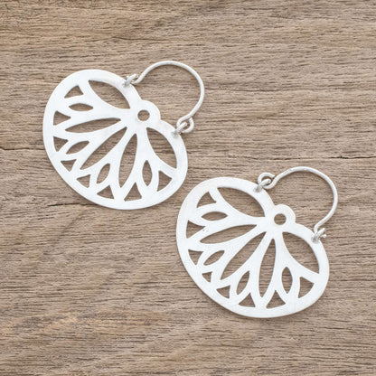 Wings of the Butterfly Openwork Pattern Sterling Silver Dangle Earrings