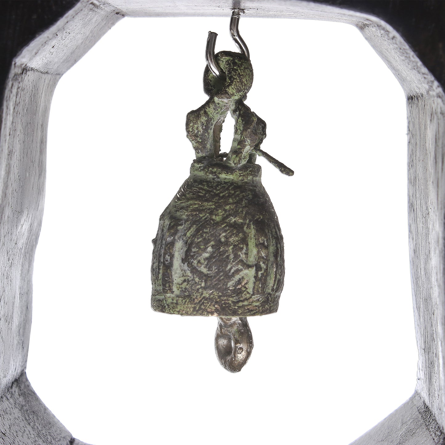 Ringing House Mango Wood and Brass Bell Crafted in Thailand