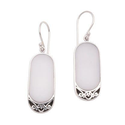 Fantastic Cloud Artisan Crafted Sterling Silver and Resin Dangle Earrings