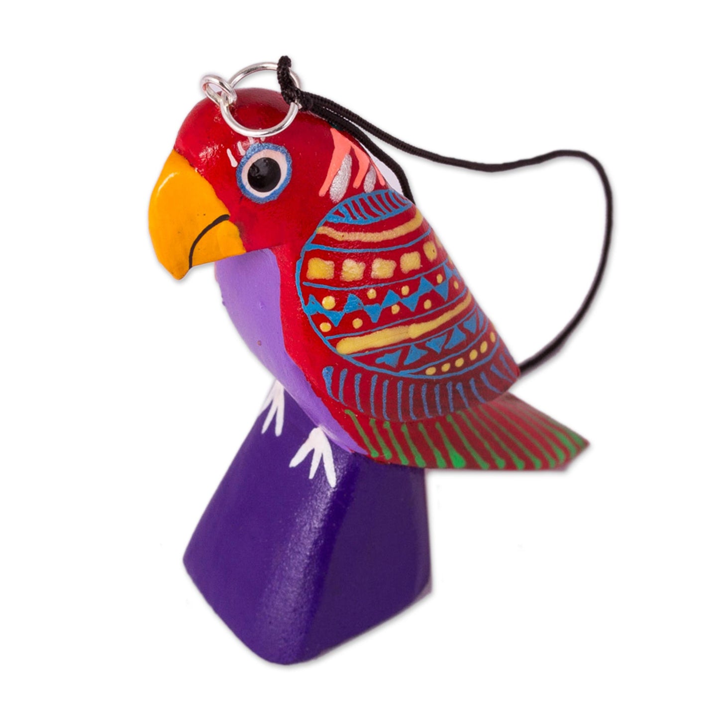 Magic Birds Hand-Painted Wood Alebrije Bird Ornaments (Set of 5)