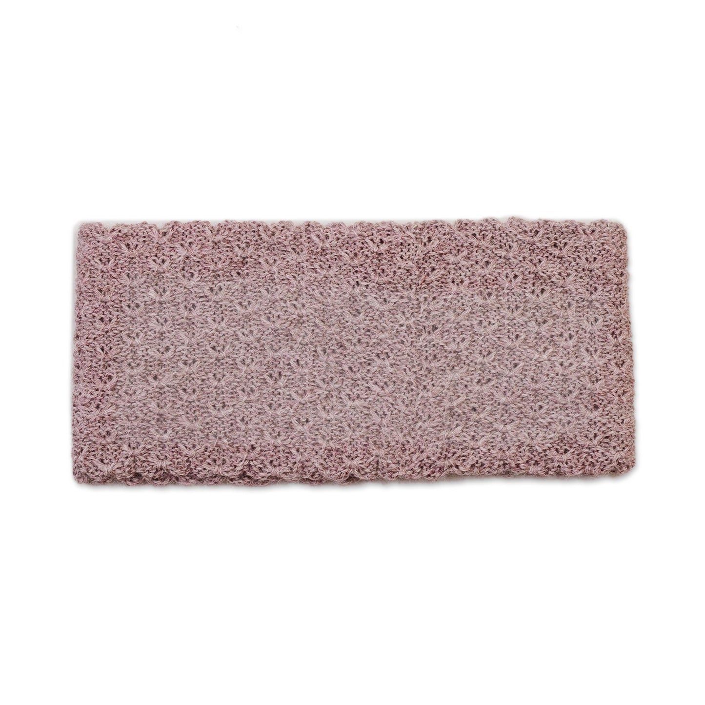 Wavelength in Dusty Rose Dusty Rose 100% Baby Alpaca Honeycomb Pattern Knit Headband