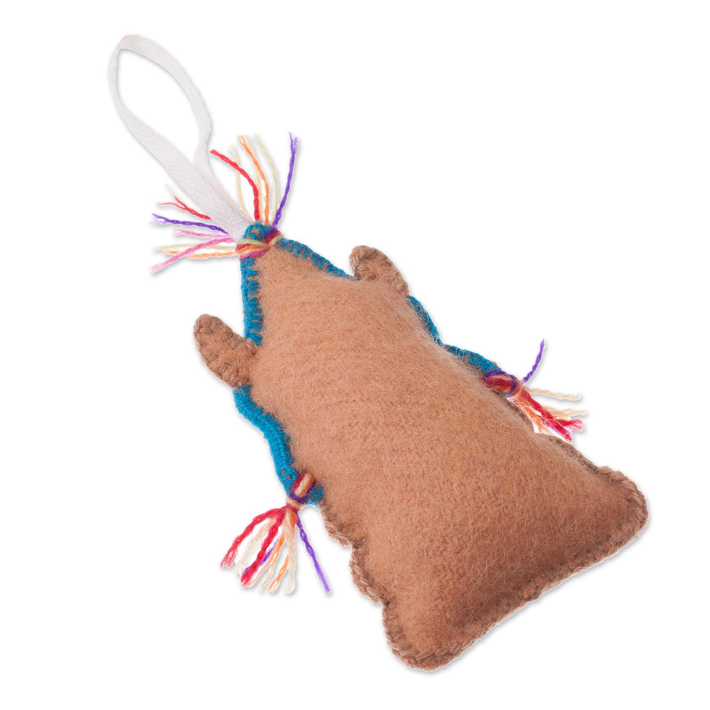 Sleepy Llamas Assorted Wool Llama Ornaments from Peru (Set of 3)