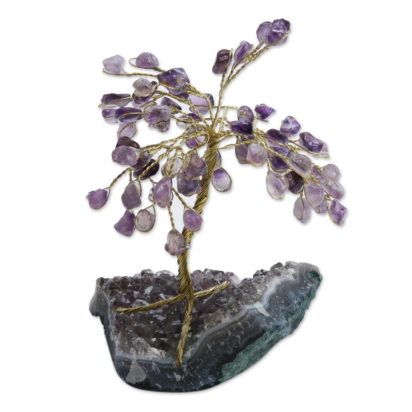 Little Tree Amethyst Gemstone Tree Sculpture from Brazil