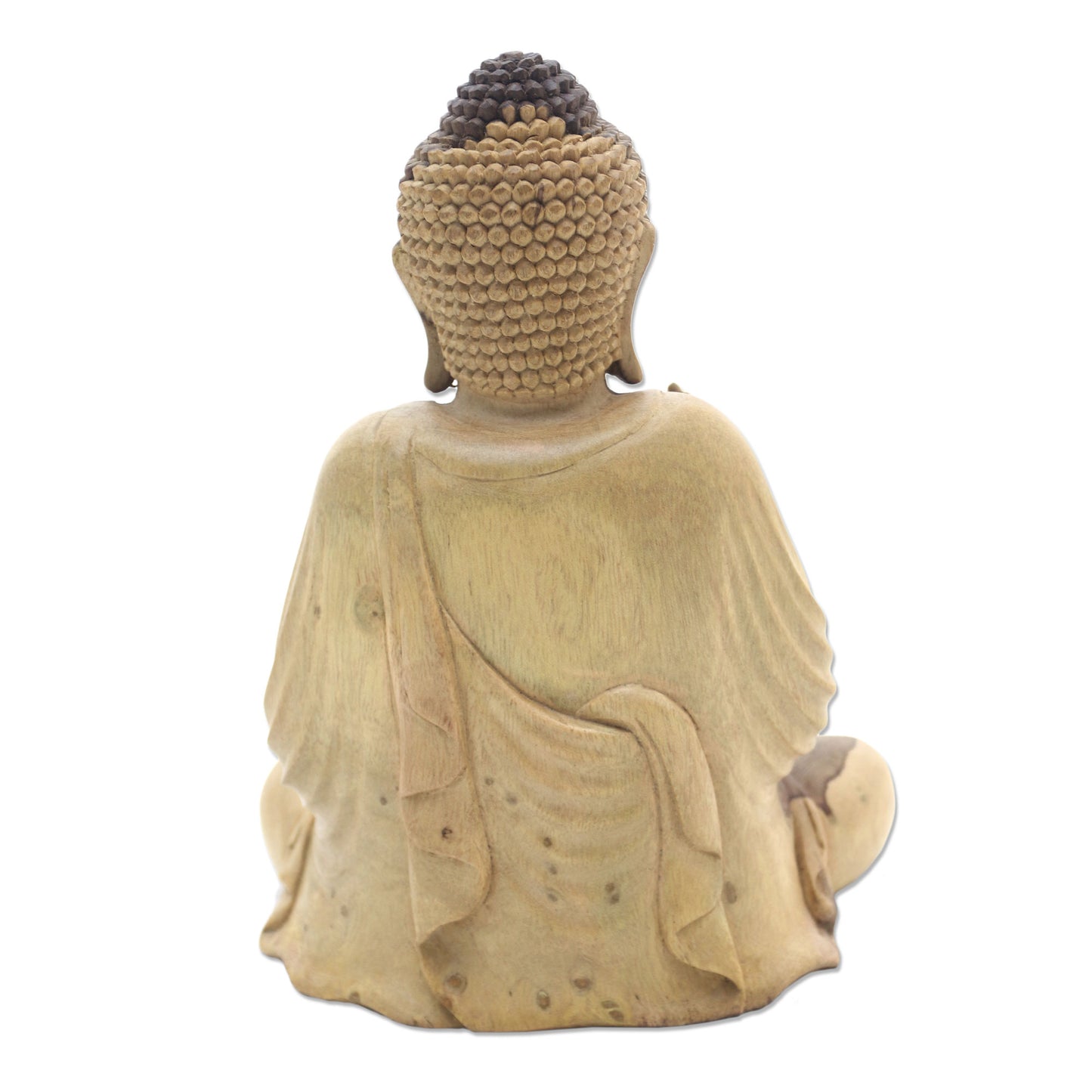 Buddha Semedi Hand-Carved Hibiscus Wood Buddha Sculpture from Indonesia