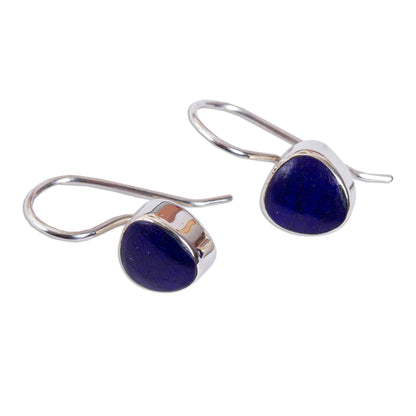 Gleaming Gems Taxco Lapis Lazuli Drop Earrings from Mexico