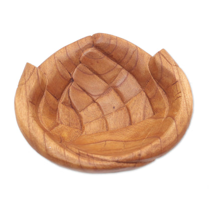 Welcoming Hands Hand Carved Wood Catchall