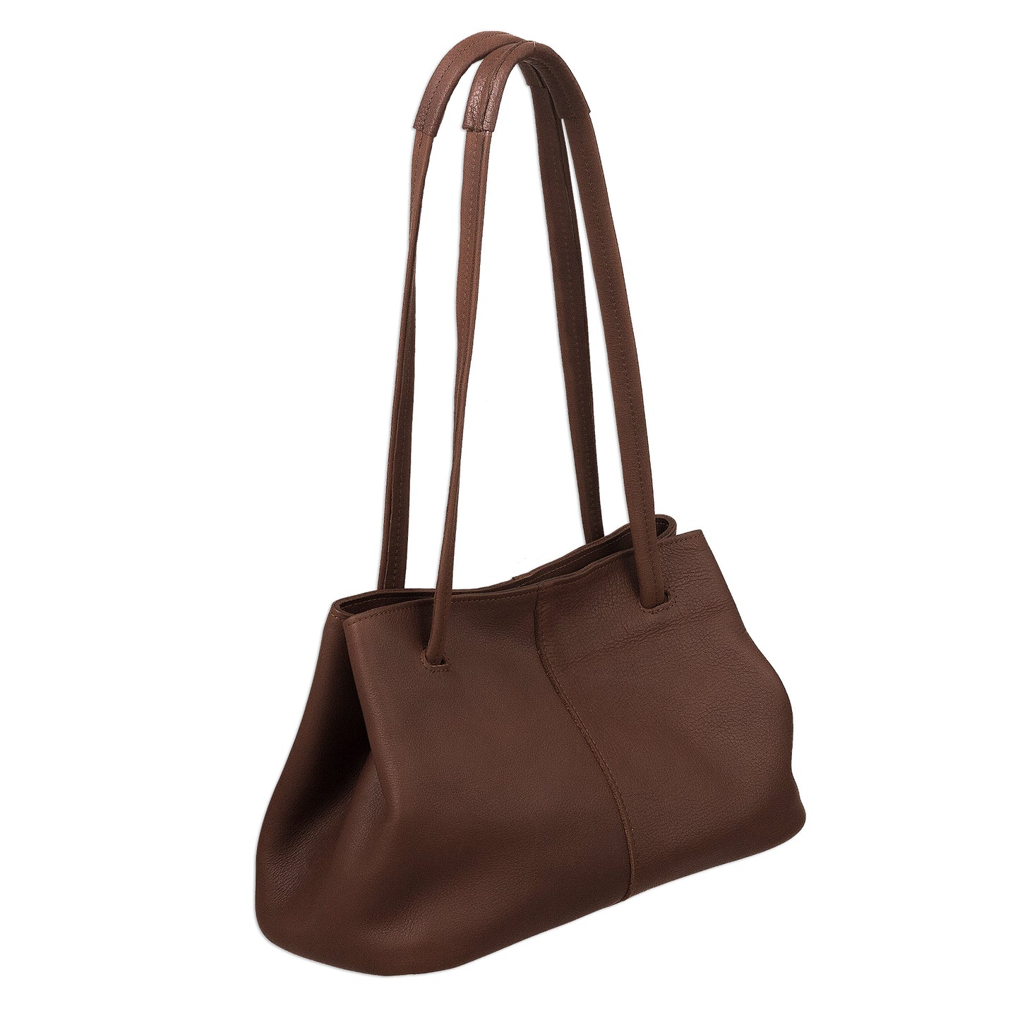 Stylish in Brown Versatile Hand Crafted Brown Leather Shoulder Bag