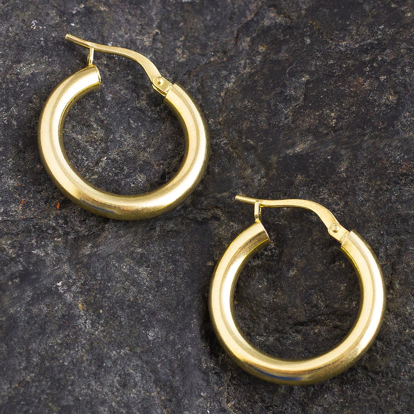 Forever Classic Classic 18k Gold Plated Hoop Earrings