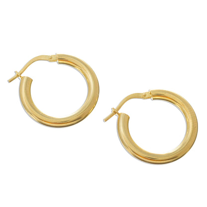 Forever Classic Classic 18k Gold Plated Hoop Earrings