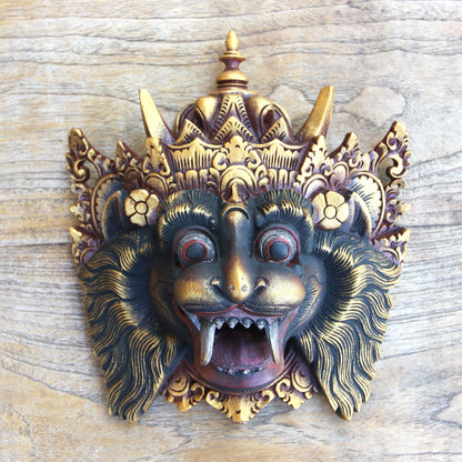 Barong Macan II Barong Macan Wood Mask from Bali Handpainted