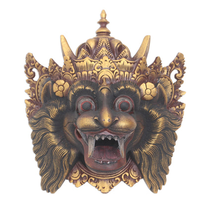 Barong Macan II Barong Macan Wood Mask from Bali Handpainted