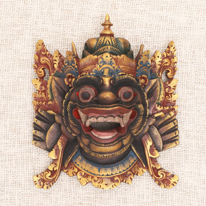 Bhoma Hand Carved Wood Balinese Bhoma Mask