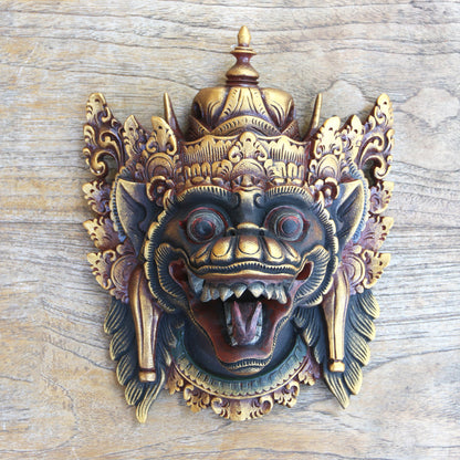 Naga Basuki Balinese Dragon Wood Mask Hand Painted