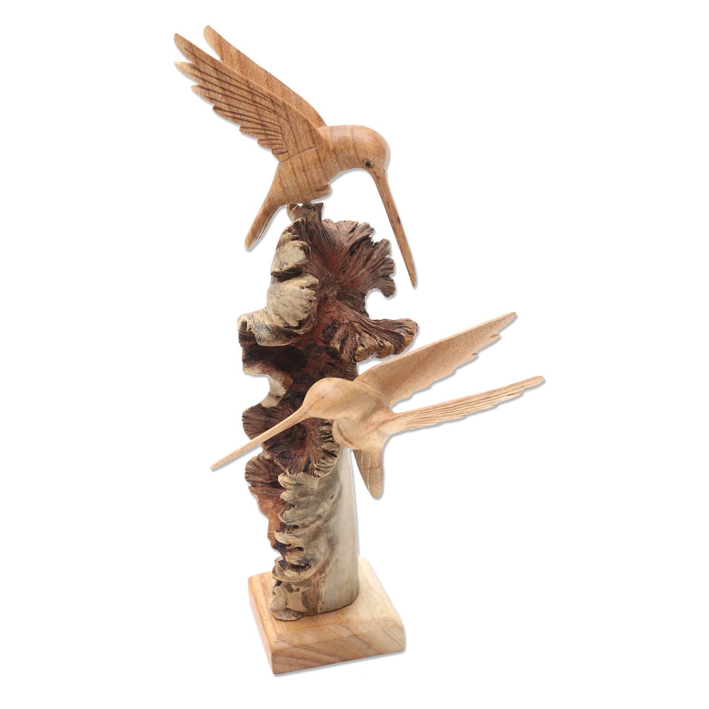 Hummingbird Heights Hummingbird Sculpture Hand Carved from Wood