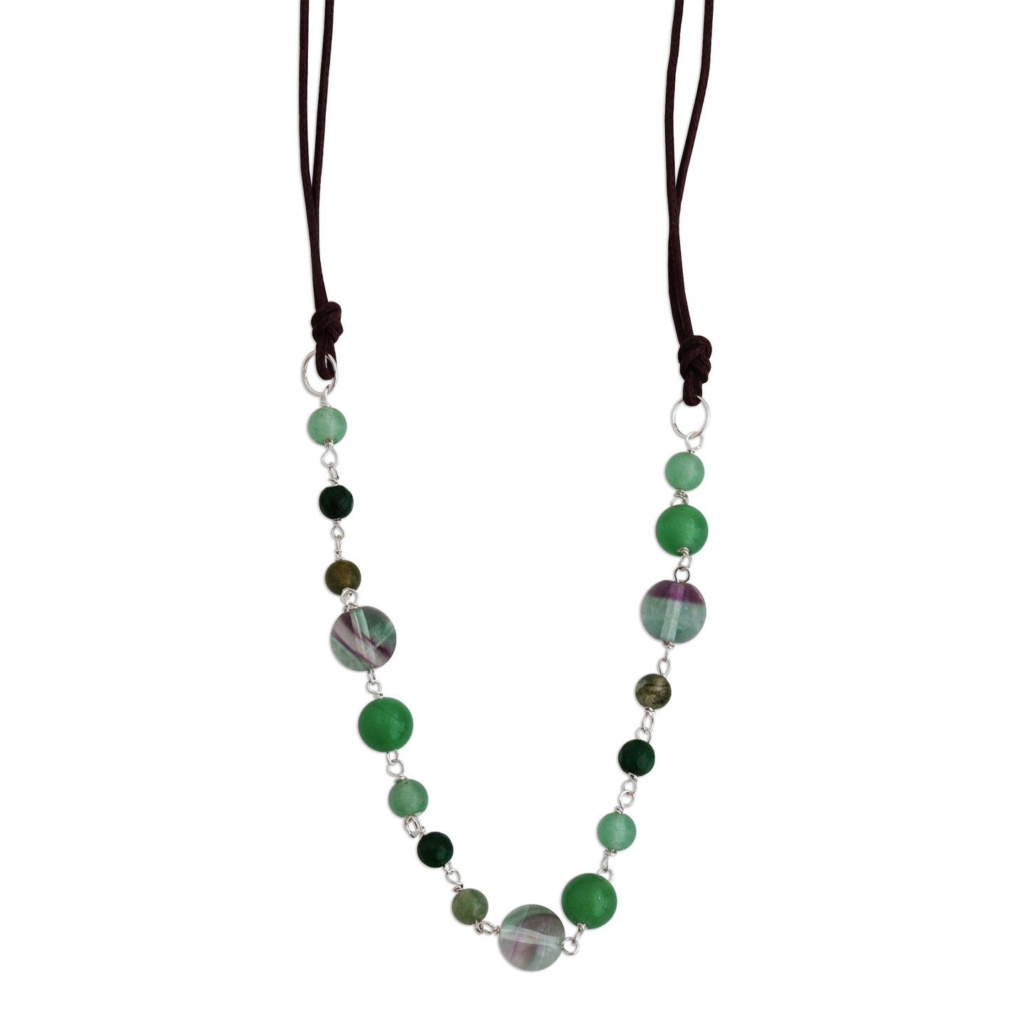 Balance and Clarity Multi-Gemstone Pendant Necklace from Brazil